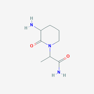 2-(3-Amino-2-oxopiperidin-1-yl)propanamide - 