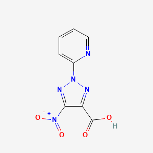 5-Nitro-2-(pyridin-2-yl)-2H-1,2,3-triazole-4-carboxylic acid - 