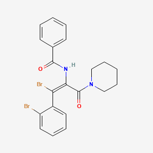 (Z)-N-(1-Bromo-1-(2-bromophenyl)-3-oxo-3-(piperidin-1-yl)prop-1-en-2-yl)benzamide - 
