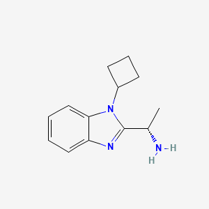 (S)-1-(1-Cyclobutyl-1H-benzo[D]imidazol-2-YL)ethanamine - 