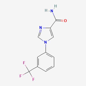 1-(3-(Trifluoromethyl)phenyl)-1H-imidazole-4-carboxamide - 1427024-30-3