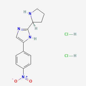 (S)-5-(4-Nitrophenyl)-2-(pyrrolidin-2-yl)-1H-imidazole dihydrochloride - 