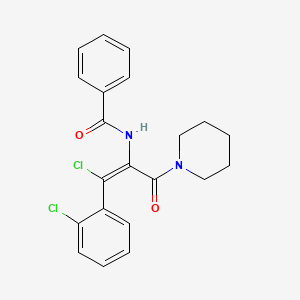 (Z)-N-(1-Chloro-1-(2-chlorophenyl)-3-oxo-3-(piperidin-1-yl)prop-1-en-2-yl)benzamide - 