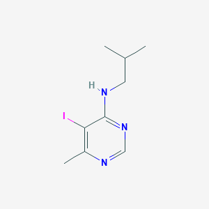 5-Iodo-N-isobutyl-6-methylpyrimidin-4-amine - 