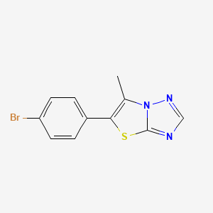 5-(4-Bromophenyl)-6-methylthiazolo[3,2-B][1,2,4]triazole - 