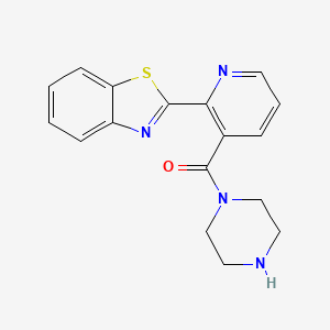 (2-(Benzo[d]thiazol-2-yl)pyridin-3-yl)(piperazin-1-yl)methanone - 