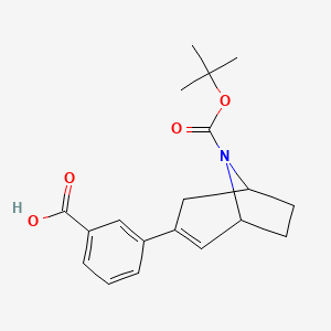3-(8-(tert-Butoxycarbonyl)-8-azabicyclo[3.2.1]oct-2-en-3-yl)benzoic acid - 