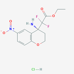 (R)-Ethyl 2-(4-amino-6-nitrochroman-4-yl)-2,2-difluoroacetate hydrochloride - 
