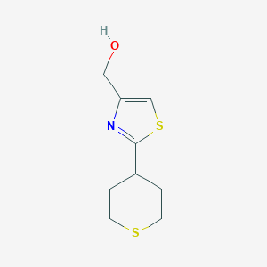 (2-(Tetrahydro-2H-thiopyran-4-yl)thiazol-4-yl)methanol - 