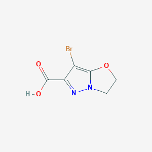 7-Bromo-2,3-dihydropyrazolo[5,1-b]oxazole-6-carboxylic acid - 1707391-71-6