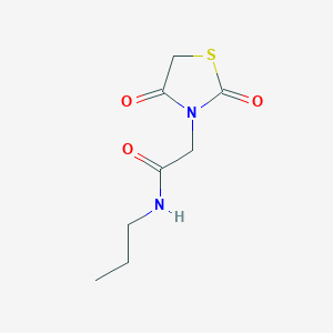2-(2,4-Dioxothiazolidin-3-yl)-N-propylacetamide - 
