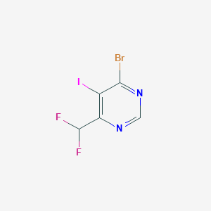 4-Bromo-6-(difluoromethyl)-5-iodopyrimidine - 