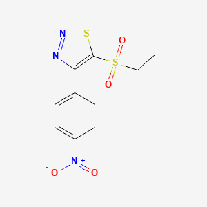 5-(Ethylsulfonyl)-4-(4-nitrophenyl)-1,2,3-thiadiazole - 