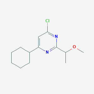 4-Chloro-6-cyclohexyl-2-(1-methoxyethyl)pyrimidine - 