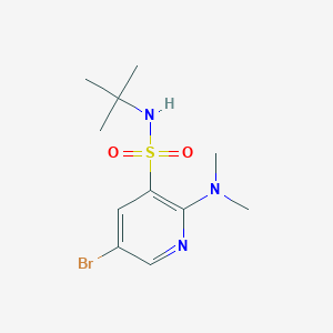 5-Bromo-N-(tert-butyl)-2-(dimethylamino)pyridine-3-sulfonamide - 