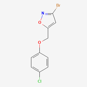 3-Bromo-5-((4-chlorophenoxy)methyl)isoxazole - 1447962-25-5