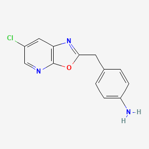 4-((6-Chlorooxazolo[5,4-b]pyridin-2-yl)methyl)aniline - 