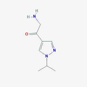 2-Amino-1-(1-isopropyl-1H-pyrazol-4-yl)ethanone - 