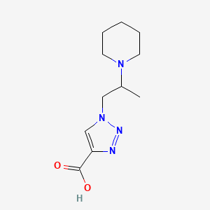 1-(2-(Piperidin-1-yl)propyl)-1H-1,2,3-triazole-4-carboxylic acid - 