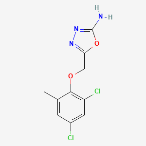 5-((2,4-Dichloro-6-methylphenoxy)methyl)-1,3,4-oxadiazol-2-amine - 