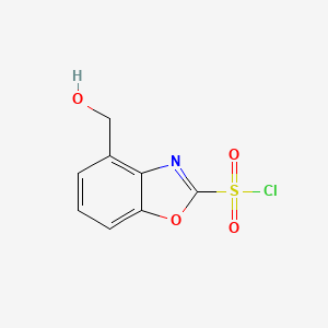 4-(Hydroxymethyl)benzo[d]oxazole-2-sulfonyl chloride - 