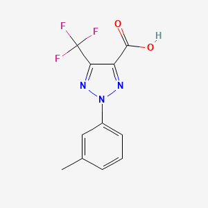 2-(m-Tolyl)-5-(trifluoromethyl)-2H-1,2,3-triazole-4-carboxylic acid - 