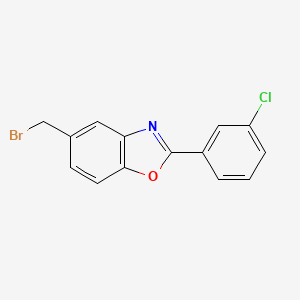 5-(Bromomethyl)-2-(3-chlorophenyl)benzo[d]oxazole - 