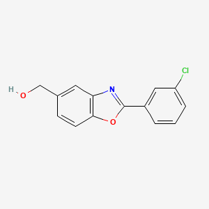(2-(3-Chlorophenyl)benzo[d]oxazol-5-yl)methanol - 