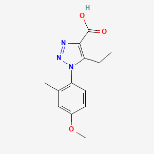 5-Ethyl-1-(4-methoxy-2-methylphenyl)-1H-1,2,3-triazole-4-carboxylic acid - 