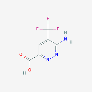 6-Amino-5-(trifluoromethyl)pyridazine-3-carboxylic acid - 