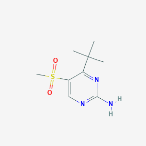 4-(tert-Butyl)-5-(methylsulfonyl)pyrimidin-2-amine - 