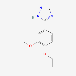 3-(4-Ethoxy-3-methoxyphenyl)-1H-1,2,4-triazole - 