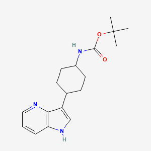 Tert-butyl (4-(1H-pyrrolo[3,2-B]pyridin-3-YL)cyclohexyl)carbamate - 1384264-33-8