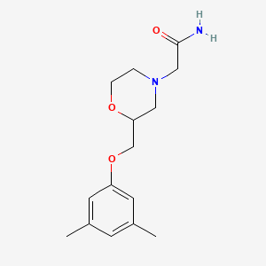 2-(2-((3,5-Dimethylphenoxy)methyl)morpholino)acetamide - 