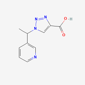 1-(1-(Pyridin-3-yl)ethyl)-1H-1,2,3-triazole-4-carboxylic acid - 