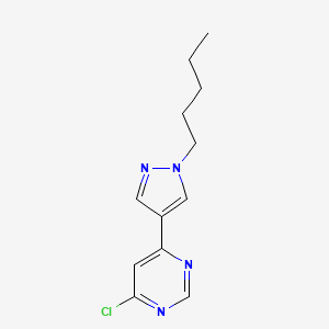 4-Chloro-6-(1-pentyl-1H-pyrazol-4-yl)pyrimidine - 