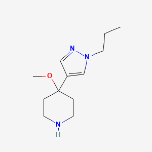4-Methoxy-4-(1-propyl-1H-pyrazol-4-yl)piperidine - 
