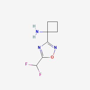 1-(5-(Difluoromethyl)-1,2,4-oxadiazol-3-yl)cyclobutanamine - 