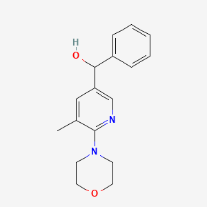 (5-Methyl-6-morpholinopyridin-3-yl)(phenyl)methanol - 