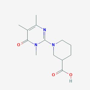 1-(1,4,5-Trimethyl-6-oxo-1,6-dihydropyrimidin-2-yl)piperidine-3-carboxylic acid - 