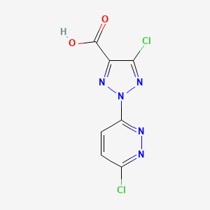 5-Chloro-2-(6-chloropyridazin-3-yl)-2H-1,2,3-triazole-4-carboxylic acid - 
