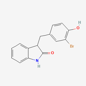 3-(3-Bromo-4-hydroxybenzyl)indolin-2-one - 