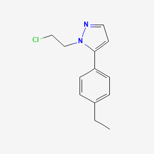 1-(2-Chloroethyl)-5-(4-ethylphenyl)-1H-pyrazole - 