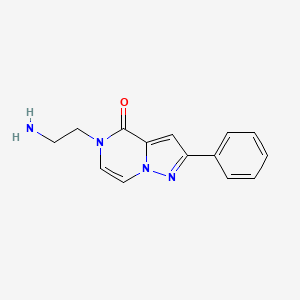 5-(2-Aminoethyl)-2-phenylpyrazolo[1,5-a]pyrazin-4(5H)-one - 