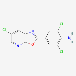2,6-Dichloro-4-(6-chlorooxazolo[5,4-b]pyridin-2-yl)aniline - 