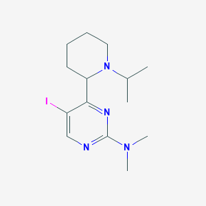 5-Iodo-4-(1-isopropylpiperidin-2-yl)-N,N-dimethylpyrimidin-2-amine - 