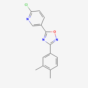 5-(6-Chloropyridin-3-yl)-3-(3,4-dimethylphenyl)-1,2,4-oxadiazole - 