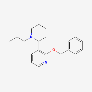 2-(Benzyloxy)-3-(1-propylpiperidin-2-yl)pyridine - 
