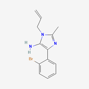 1-Allyl-4-(2-bromophenyl)-2-methyl-1H-imidazol-5-amine - 