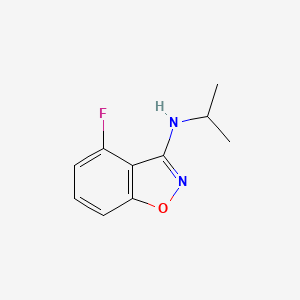4-Fluoro-N-isopropylbenzo[d]isoxazol-3-amine - 